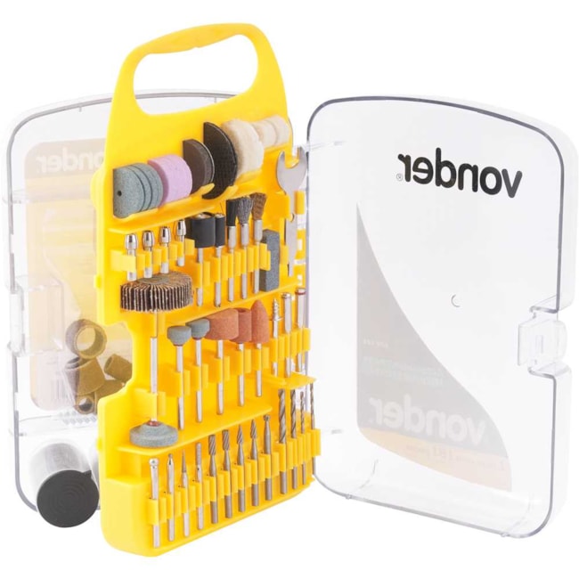 Kit de Acessórios para Microrretífica com 181 Peças ARV 181 VONDER-4f97a23b-5475-46f6-ba19-2108ad974bb4