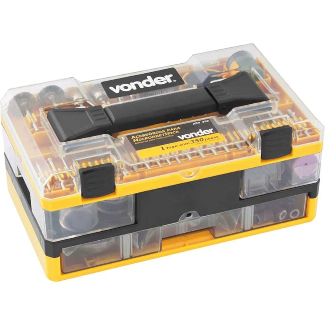 Kit de Acessórios para Micro Retífica com 350 Peças 6061350000 VONDER-4af15224-3ac4-4319-b041-f113bc23dfd6