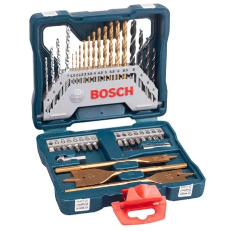 Kit de Bits e Brocas em Titânio com 40 Peças X-LINE 2607017512 BOSCH