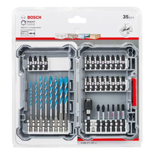 Kit de Bits e Brocas para Fixar e Parafusar com 35 Peças Impact Control 2608577147 BOSCH-d3478762-b601-4d66-8907-5adefc0bf3c8