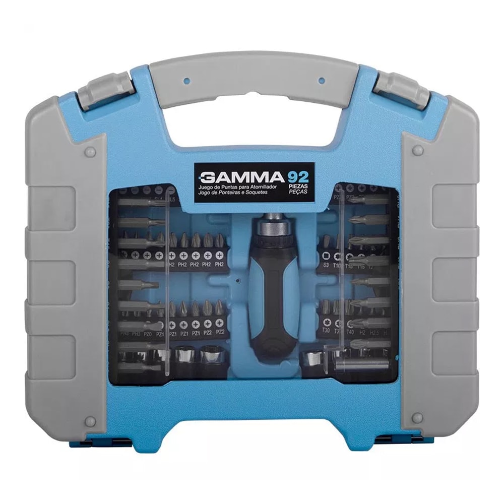 16点セット Kit de Bits e Soquetes com 92 Peças G19527AC GAMMA