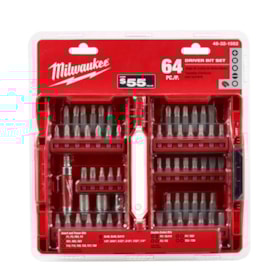 Kit de Bits Fenda / Phillips / Torx / Hexagonal com 64 Peças 48-32-1552 MILWAUKEE