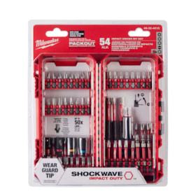 Kit de Bits para Fixar e Parafusar Shockwave com 54 Peças 48-32-4010 MILWAUKEE