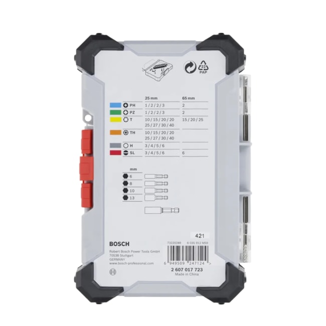Kit de Bits Phillips/Fenda com 43 Peças 2607017723 BOSCH-c9970c2a-704a-49d0-8fa2-9858f37fff79