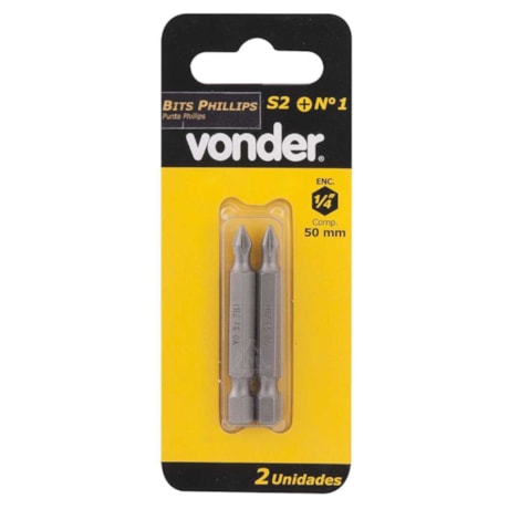 Kit de Bits Phillips Nº1 x 50mm Encaixe 1/4