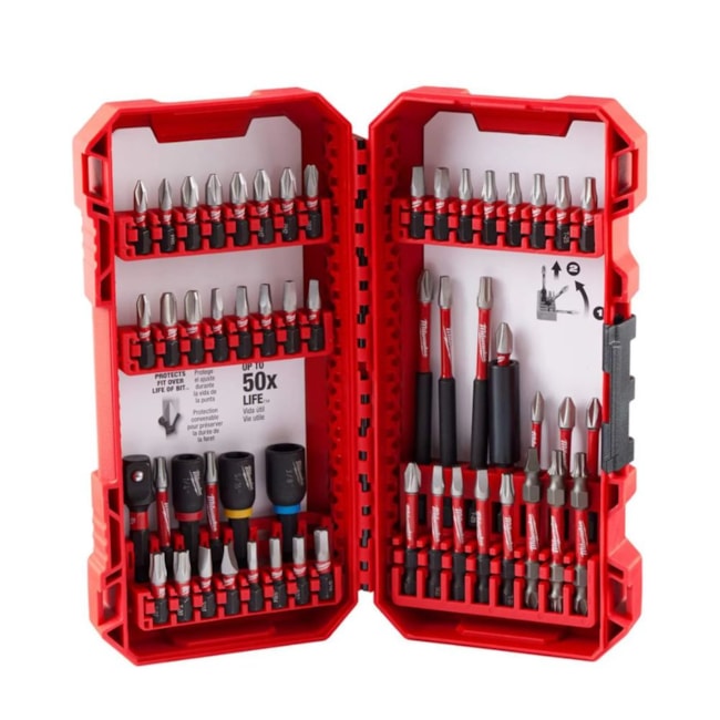 Kit de Bits Shockwave para Fixar e Parafusar 54 Peças 48-32-4010 MILWAUKEE-f82f9ff8-1856-4265-9767-7bfe942ef2d6