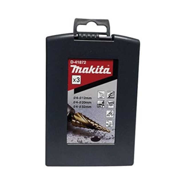 Kit de Brocas Escalonadas com 3 Peças D-41872 MAKITA-1573a02d-1ce8-4c2c-81fd-0cbec80f7032