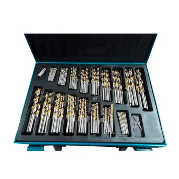 Kit de Brocas HP HSS-TIN 1.0mm a 10.0mm com 170 Peças D-30564 MAKITA-bac7b7f2-6711-42d2-91ef-a467d66bbe8a