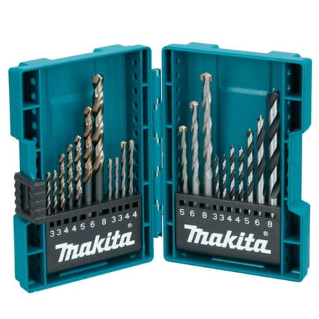 Kit de Brocas para Concreto 21 Peças com Maleta B-44884 MAKITA