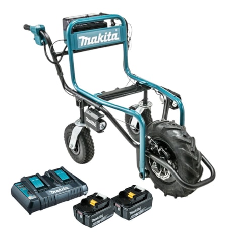 Kit de Carrinho de Mão 18V + 2 Baterias 6.0Ah + Carregador Duplo MAKITA-7abaf1a2-129f-4872-b39c-01e191f6d968
