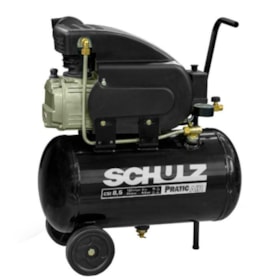 Kit de Compressor de Ar 8.5 Pés 25Litros + Pistola e Mangueira para Pintura SCHULZ