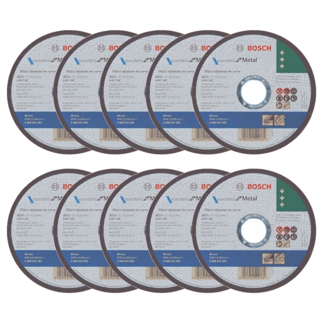 Kit de Discos de Corte Standard For Metal 4.1/2