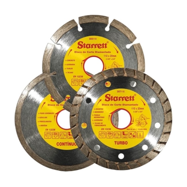 Kit de Discos Diamantado Misto 3 Peças KDDP110-3 STARRETT-f9ff2b1c-2403-472d-8528-c782b3daa907