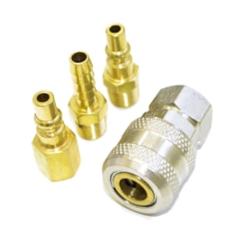 Kit de Engate Rapido Ar 1/4'' 2000+20001+20002+24B LUB-KIT001 LUBEFER