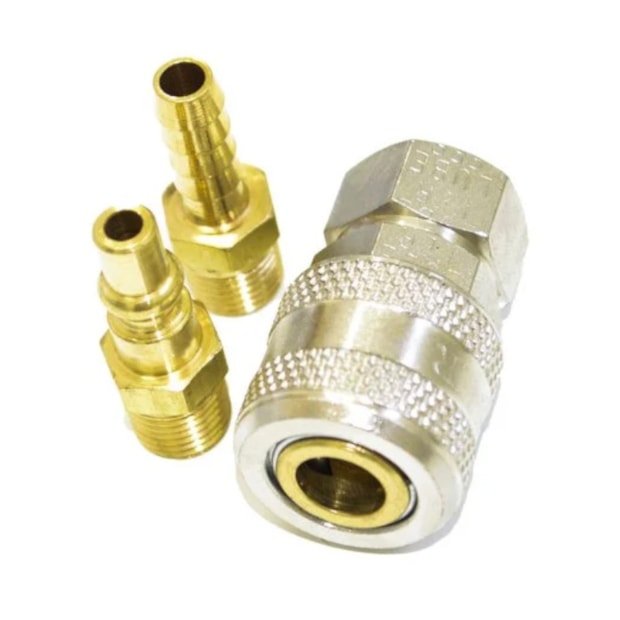 Kit de Engate Rápido Ar 1/4'' 2000+20001+24B LUB-KIT003 LUBEFER-ecb658ef-efb6-4390-a41a-fcfa04fc3662