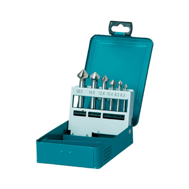 Kit de Escareadores 6 Peças D-42204 MAKITA-33af1138-278d-4e0c-932b-d96bb7cf85af