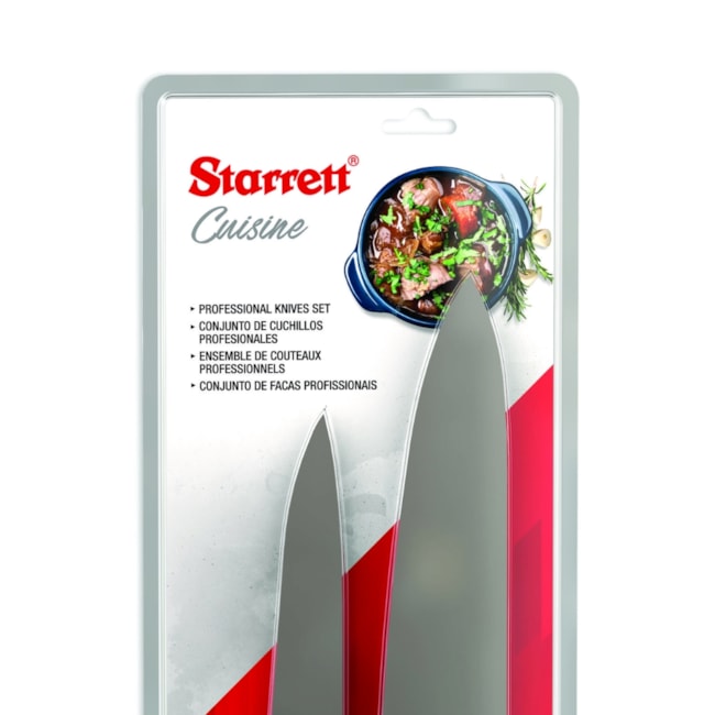 Kit de Facas Profissionais com 2 Peças Cabo Vermelho CUISINE BKK-2R STARRETT-ed95f8c2-4ee6-47ad-8b99-61fed1525b83