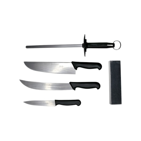Kit de Facas Profissionais para Churrasco com 6 Peças BARBECUE BKK-6B STARRETT-52eea0c2-777a-49ff-b03c-6e11e7a831f7