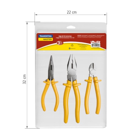 Kit de Ferramentas 3 Alicates Bico/Universal/Corte Diagonal 43409107 TRAMONTINA MASTER-9f21382e-0ab4-4efc-b549-a377d7b562ad