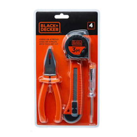 Kit de Ferramentas com 4 Peças BD80291-840 BLACK + DECKER