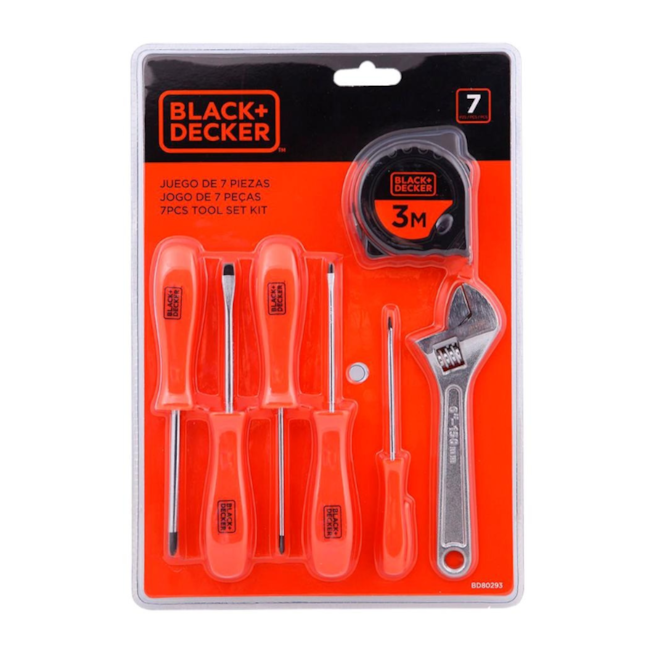 Kit de Ferramentas com 7 Peças BD80293-840 BLACK + DECKER-90752f4b-13a9-470f-860d-966cbe05758f