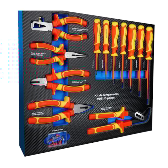 Kit de Ferramentas Isoladas 1000V VDE com 13 Peças G19566AC GAMMA-bb9b6626-3450-4fbd-8b88-f2faa39897a9