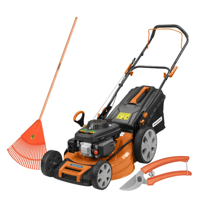 Kit de Jardinagem Tramontina Cortador de Grama a Gasolina 6.0HP 79768621 + Tesoura para Poda 6.1/2