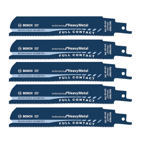 Kit de Lâminas de Serra Sabre Bimetal 150mm Metal S936 BEF com 5 peças 2608657523 BOSCH-d4985b40-cda1-4c62-8c3f-af60ef635632