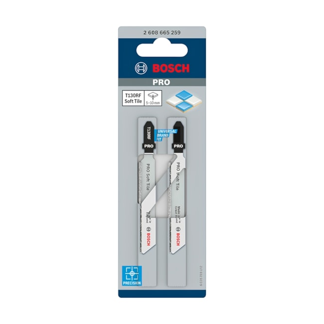 Kit de Lâminas de Serra Tico-Tico PRO Soft Tile T130RF com 2 Peças 2608665259 BOSCH-71951655-6c88-46b8-946e-b1f256b3c06e
