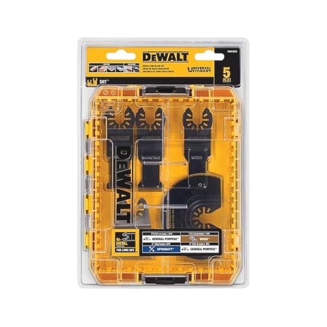 Kit de Lâminas Multicortadoras Oscilantes com 5 Peças Estojo DWA4216 DEWALT-f712bc48-e733-4121-b304-71921958dcfd