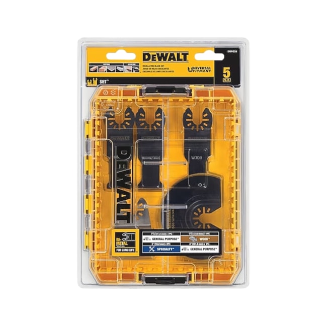 Kit de Lâminas Multicortadoras Oscilantes com 5 Peças Estojo DWA4216 DEWALT-c566d309-f778-4d3f-b78f-4375366cb7d5