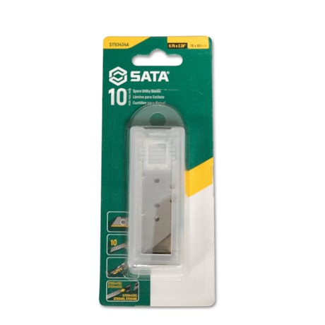 Kit de Lâminas Trapezoidal para Estilete 18mm com 10 Peças ST93434A SATA-92d22fb0-52ba-402a-91a2-ef297b2638a0