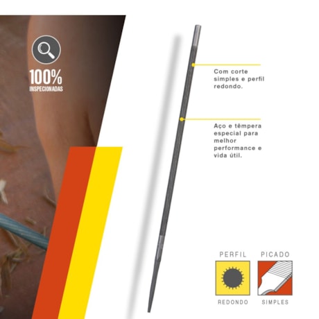 Kit de Lima para Motosserra sem Cabo 8x5/32