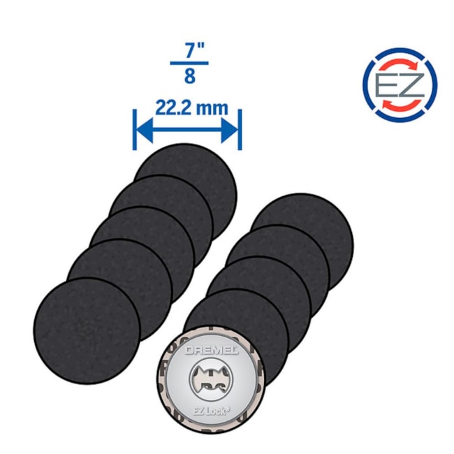 Kit de Lixa de Micro Retifica para Lixar Unhas de Pet com 10 Peças SD60-PGK 2615E411AC DREMEL-66b1844c-f23f-485e-9e0b-b33962aba0b1