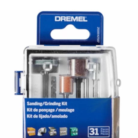 Kit de Lixar e Afiar para Micro Retífica com 31 Peças 26150727AB DREMEL-6065e241-ee8b-4980-9a52-5672567b8bea