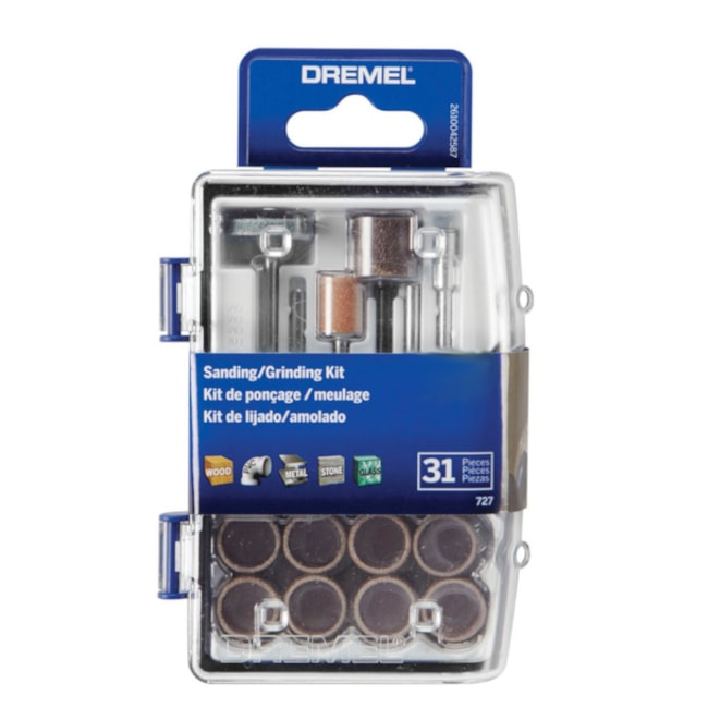 Kit de Lixar e Afiar para Micro Retífica com 31 Peças 26150727AB DREMEL-3256e4d1-91d2-4b56-879a-36d2ed253929