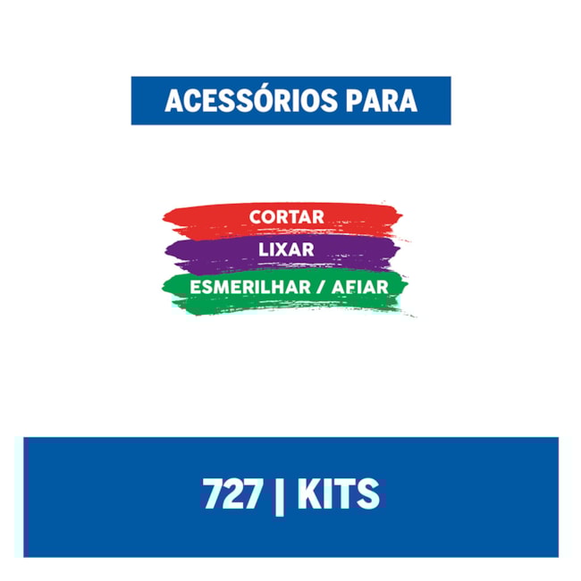 Kit de Lixar e Afiar para Micro Retífica com 31 Peças 26150727AB DREMEL-2783cb12-b53a-4687-af06-aa6625fcbfdd