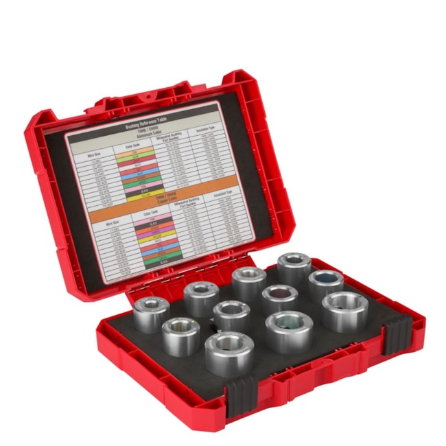 Kit de Matrizes Cobre Desencapador de Cabos 11 Peças até 750MCM (380mm²) 49-16-BKITC MILWAUKEE-a936f6b0-8952-4bbb-ab5c-f948af9b9418