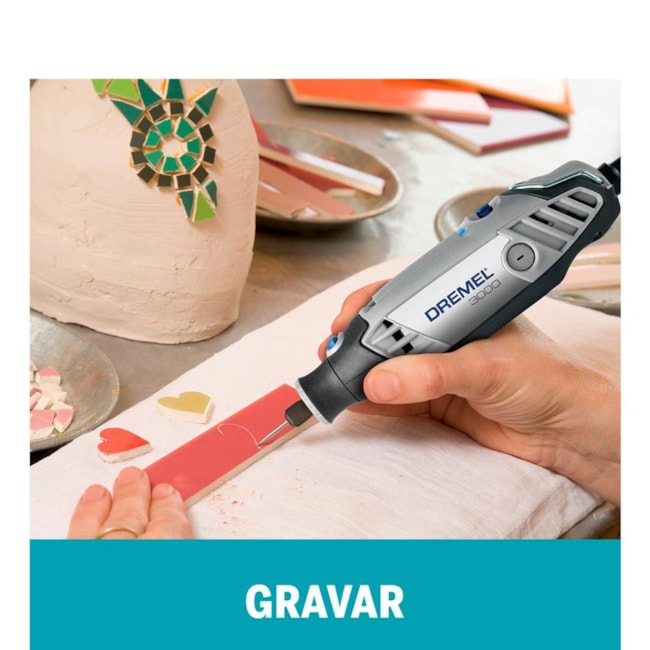 Kit de Micro Retífica 120W com Suporte Vertical + 82 Acessórios e 1 Acoplamento DREMEL-2d152f4f-bbf1-4922-a2f8-9ae433e4d33e
