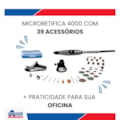 Kit de Micro Retífica 175W com Suporte Vertical + 36 Acessórios e 3 Acoplamentos DREMEL