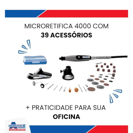 Kit de Micro Retífica 175W com Suporte Vertical + 36 Acessórios e 3 Acoplamentos DREMEL-13366ea5-579b-4751-a276-77724e81bf5d