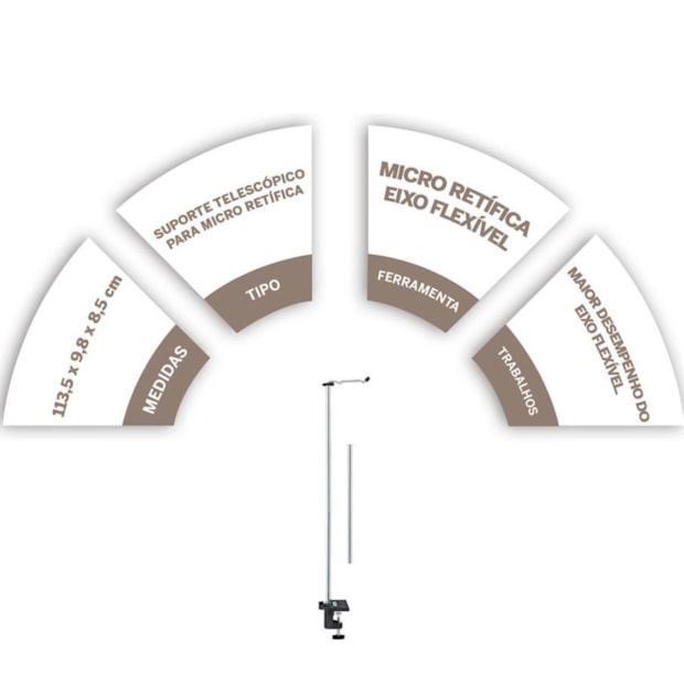 Kit de Micro Retífica 90W com Suporte Vertical + 82 Acessórios e 1 Acoplamento DREMEL-fcf2b847-8cbd-45e8-8b30-ce7ba74757d7