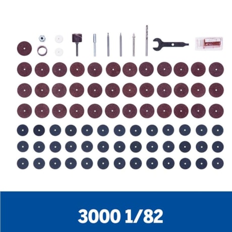 Kit de Micro Retífica 90W com Suporte Vertical + 82 Acessórios e 1 Acoplamento DREMEL-517487d5-6181-43d1-a335-2908de6d5c55