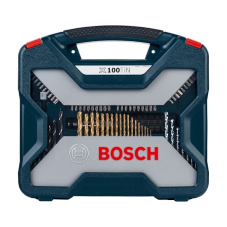 Kit de Pontas e Brocas com 100 Peças em Titânio X-LINE BOSCH-18882f5b-bd5b-4dc3-805c-2c354f092ec0