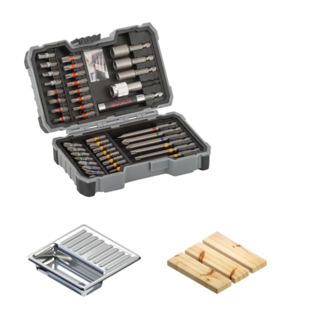 Kit de Pontas e Soquetes Extra Hard PH/PZ/T/SL/H com 43 Peças 2607017164 BOSCH-a42c1c7c-69a3-4c4f-a608-e6cf9d6d5df6