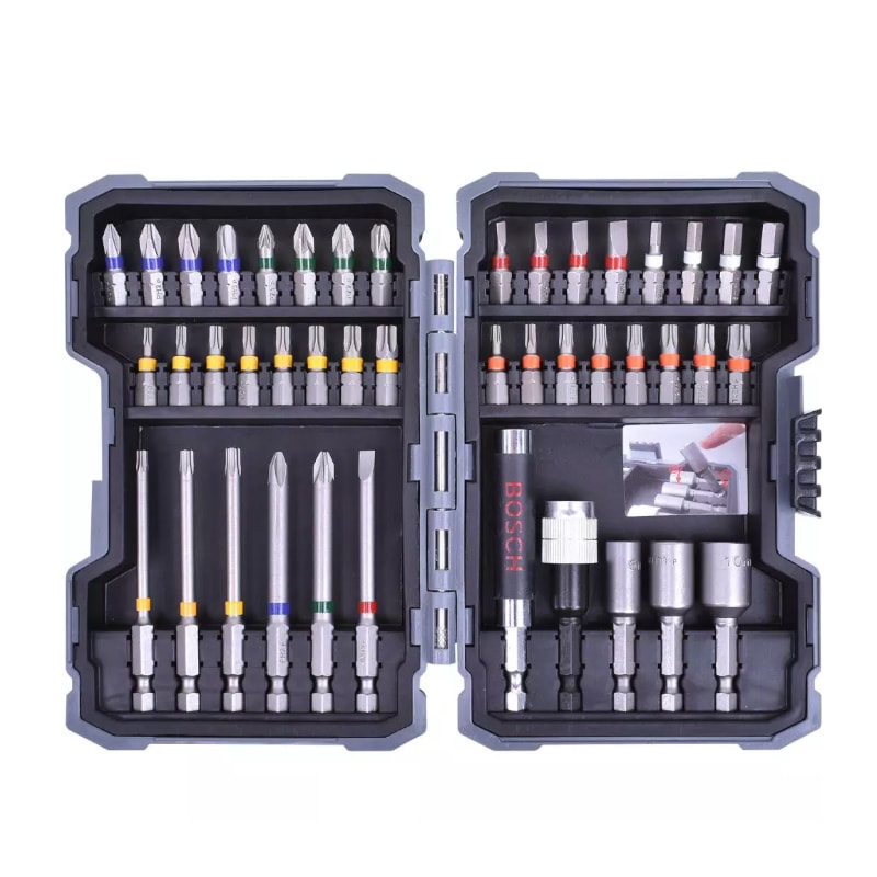 Kit de Pontas e Soquetes Extra Hard PH/PZ/T/SL/H com 43 Peças