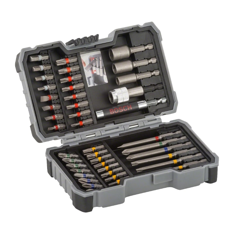 Kit de Pontas e Soquetes Extra Hard PH/PZ/T/SL/H com 43 Peças