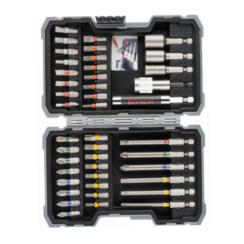 Kit de Pontas e Soquetes Extra Hard PH/PZ/T/SL/H com 43 Peças