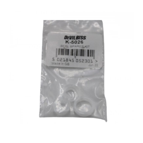 Kit de Reposição para Vedação da Vávulva de Ar K-5026 DEVILBISS-1648d8c2-7e6f-4ebd-a43e-f83868e70b1e
