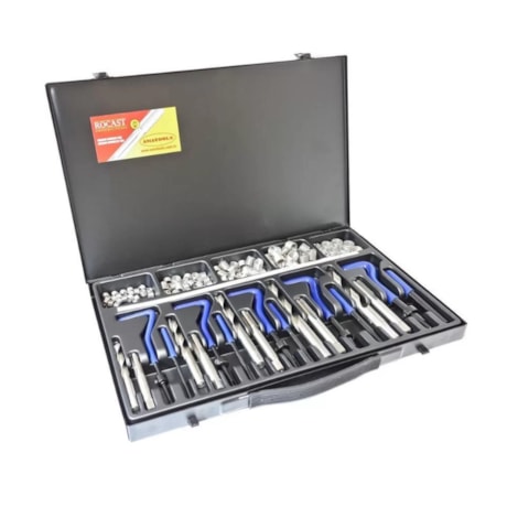 Kit de Roscas Postiça Master M5 à M12 125 Peças 95,0016 ROCAST-bdb2281c-ba8a-40d1-bbc3-607efc299519